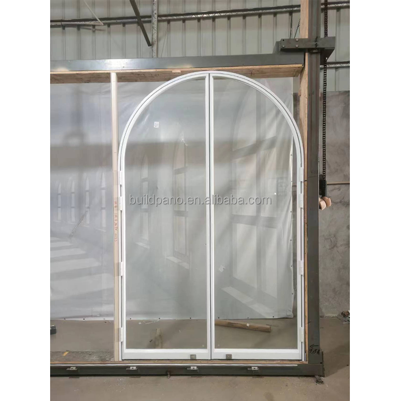 Wholesale Factory Aluminum Grille Arched Doors Soundproof Residential Indoor Design for Supermarket Apartment Exterior Hall