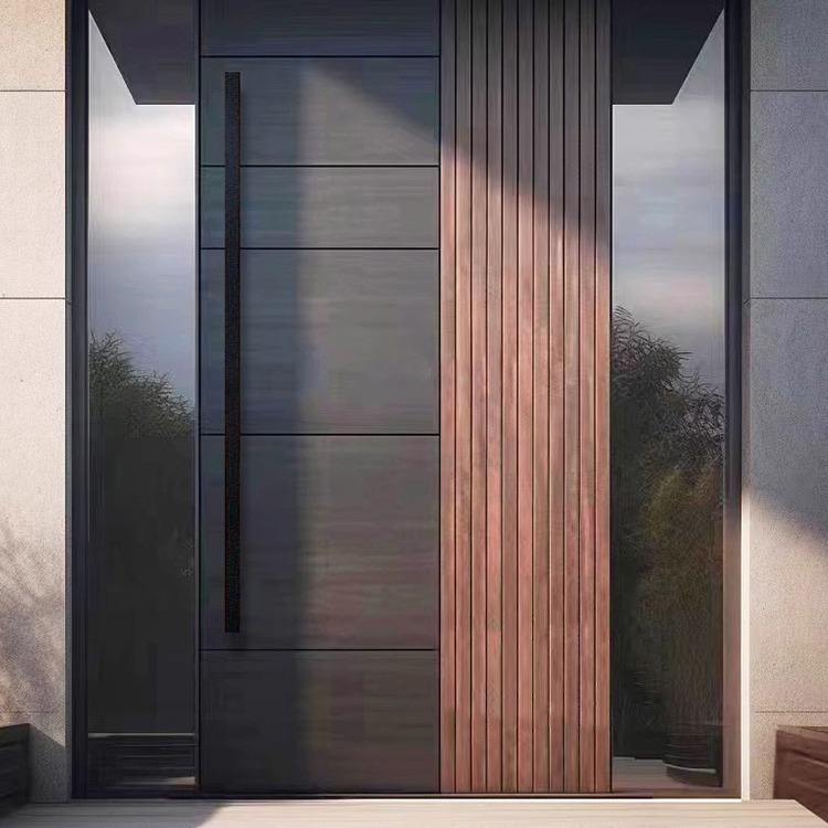 Architectural Villa Pivot Door with Fixed Glass