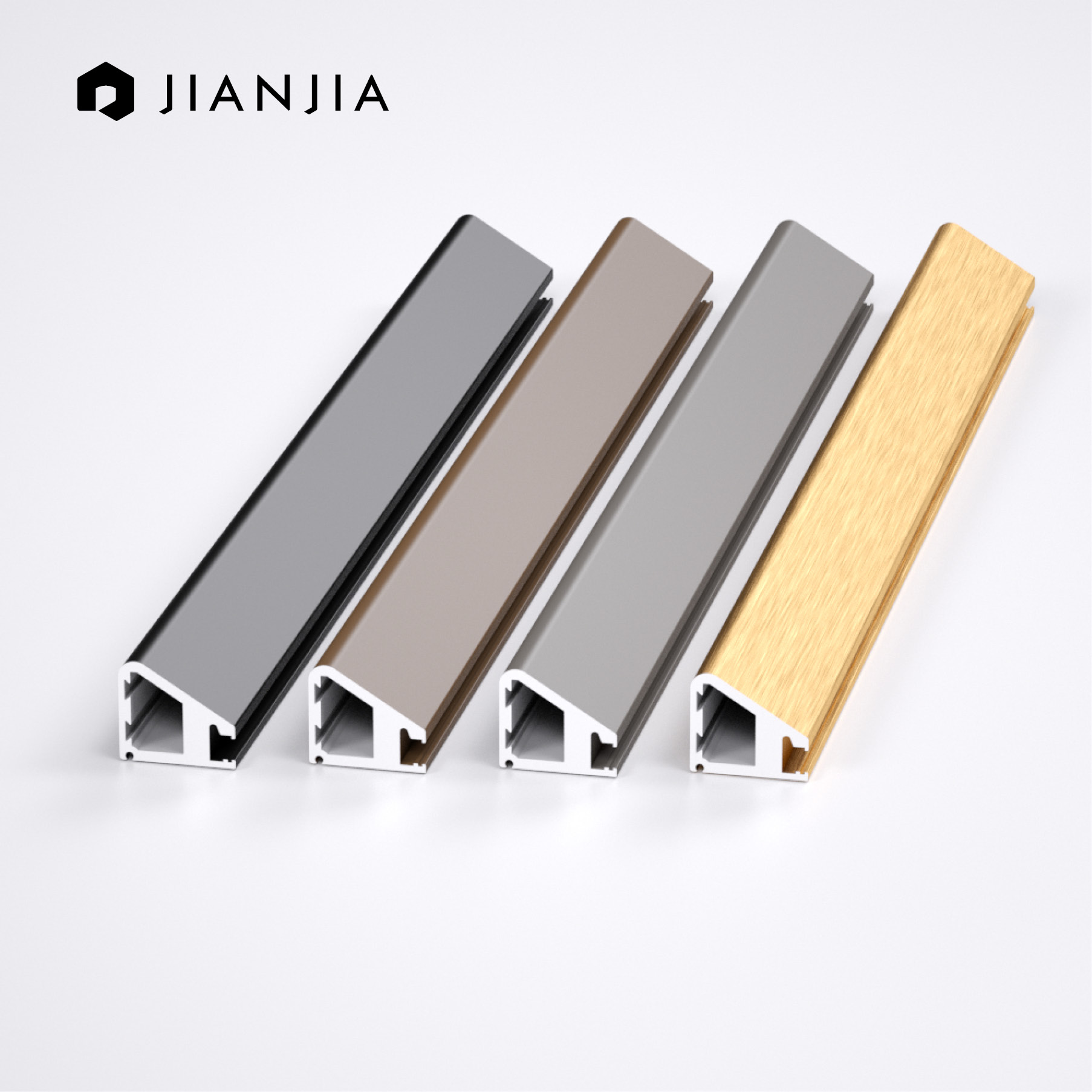 Wholesale Wardrobe Kitchen Cabinet Glass Aluminum Frame Door for Home Decoration