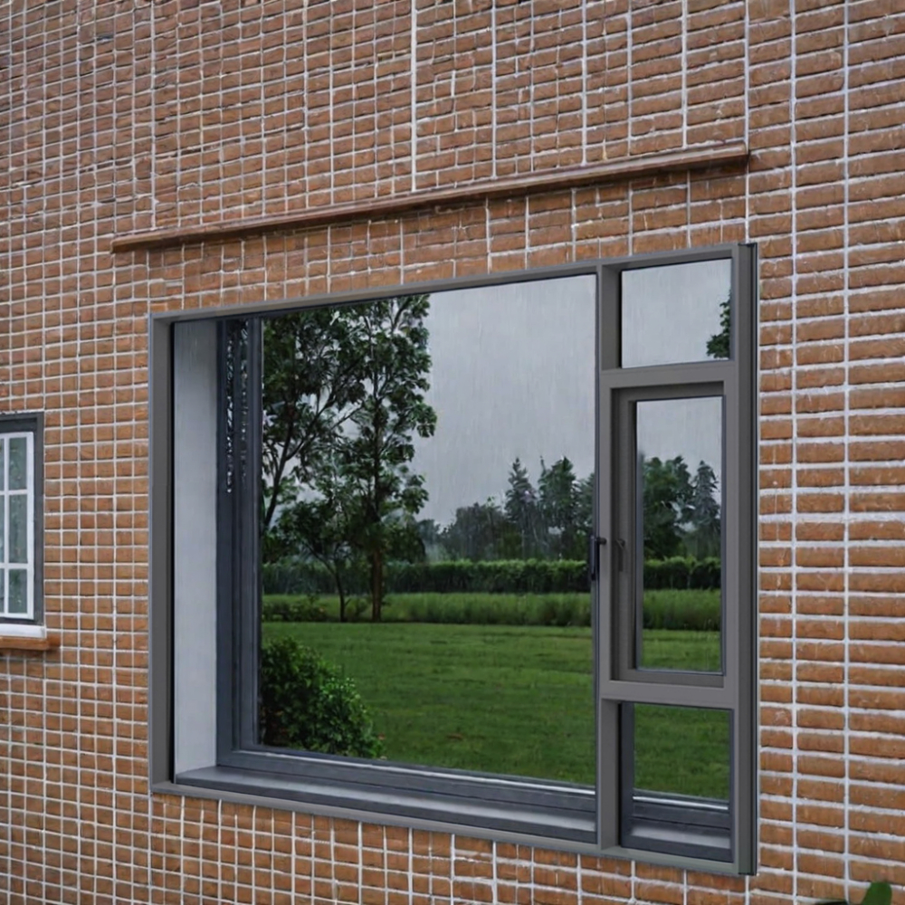 Con Una Variedad De Vidrios Doble Panel Con Mosquitera Para Persianas De Casa Ventanas Vidrio Abatibles De Aluminio Aislado