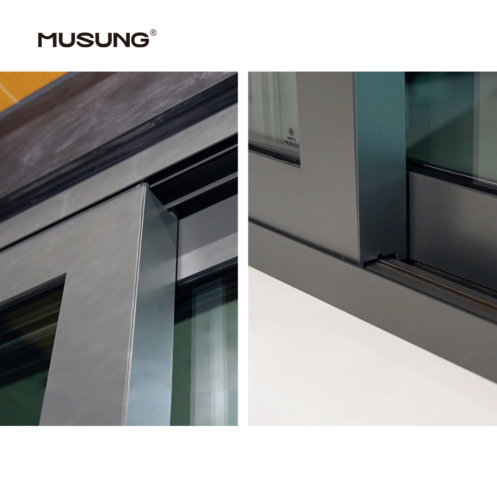 Large Sliding Glass Doors for Patio Aluminum Frame Thermal Insulation Double Glass Sliding Doors