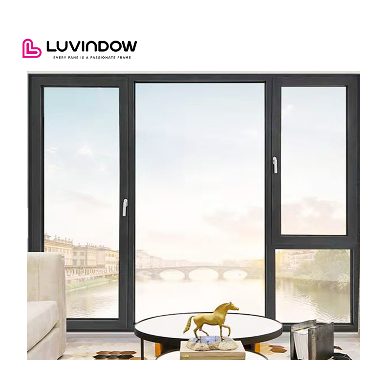 CIsland Modern Housing Project Exhibition White Aluminum Frame Tilt Turn Window