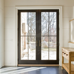 Modern French Style Aluminum Exterior Glass Door
