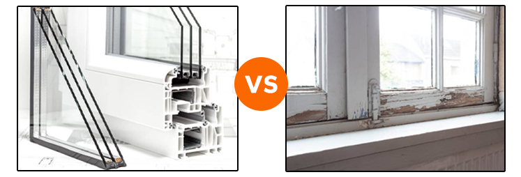 Comparison of pvc profile and wood