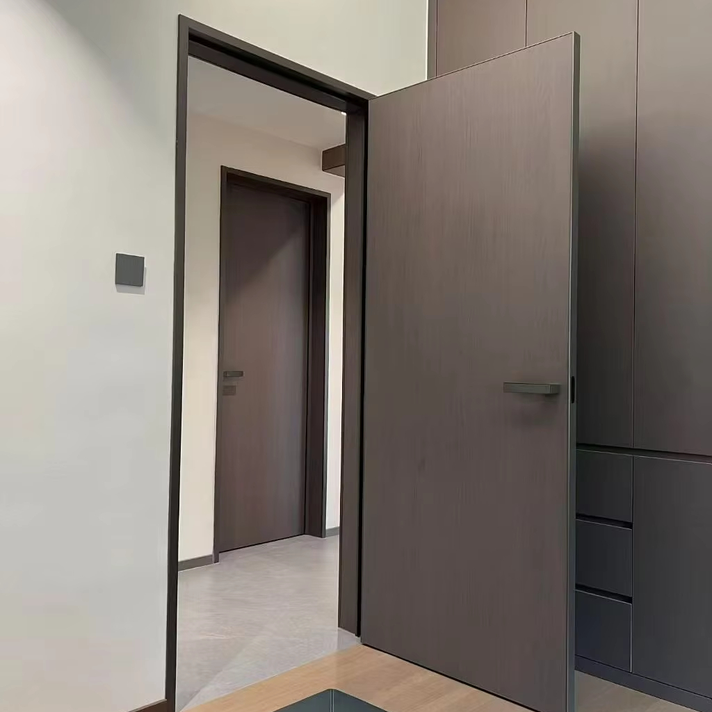 Simple Indoor Ecological Aluminum Honeycomb Wooden Frameless Door Indoor Painting Invisible Hidden Door