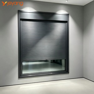 Security Shutter Window Aluminum Sliding Window Burglar Proof Integrated Roller Shutter Design