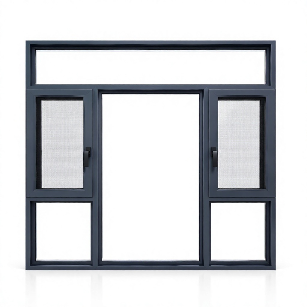 120 Series Casement Window Center Fixed Sash Side Opening Thermal Break Aluminum Magnesium Alloy Window