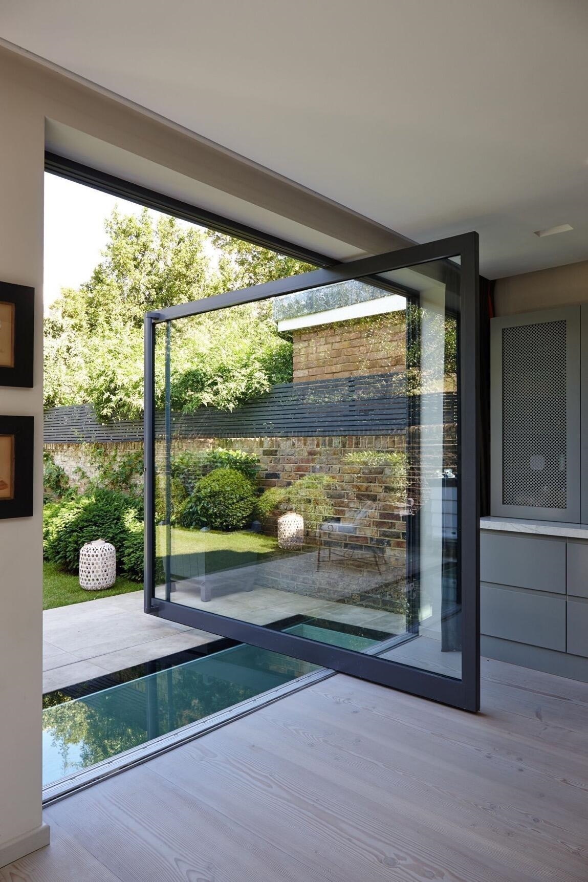 Premium Aluminum Pivot Doors Modern Large Entry Doors High Security Soundproof Weatherproof for Villa Hotel Commercial Building