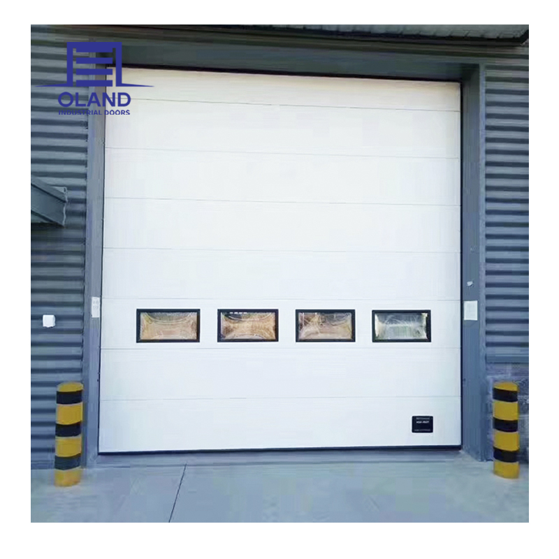 Wholesale High Quality Thermal Insulated Sectional Overhead Door Industrial With Vision Window for Warehouse