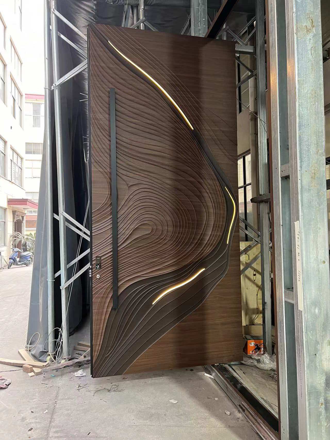Hot Sale Copper Metal Entry Door With Antique Finish For Luxury Villa Main Gate