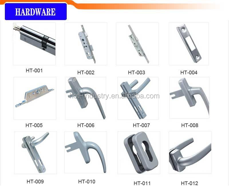 Factory Price Aluminum Half Glass Door Design Bathroom Entry Doors