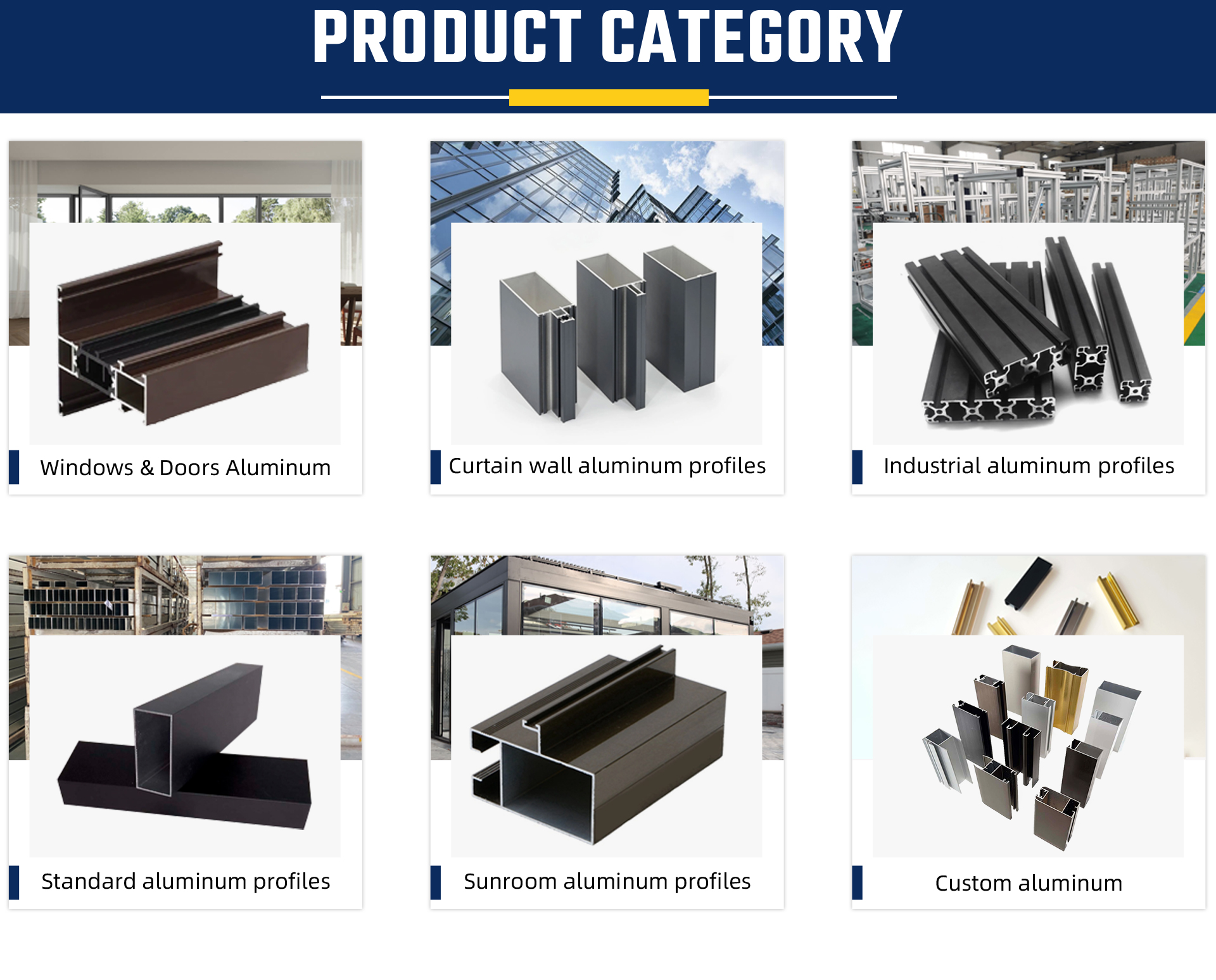 Aluminum Extrusion Product Series