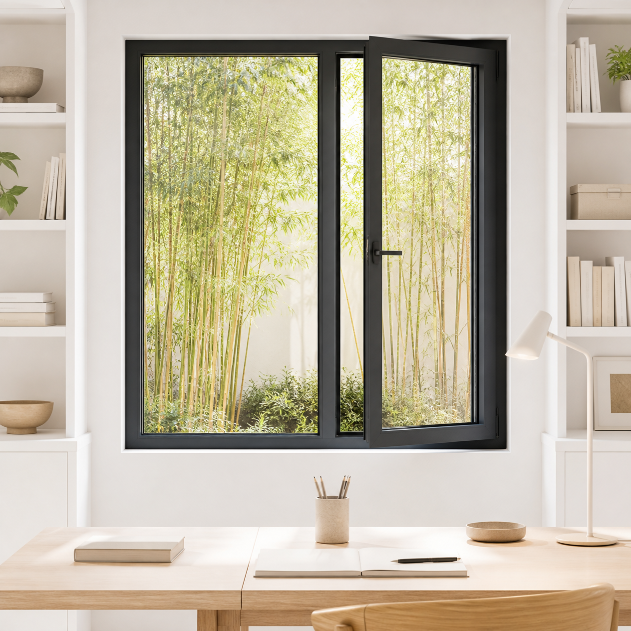 Modern European Aluminum Frame Shed Windows Triple Pane With Grill For Commercial Building Bathroom Balcony