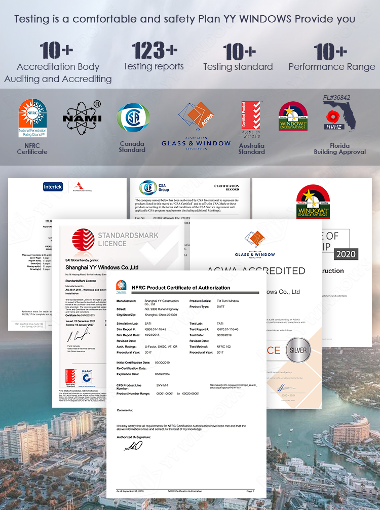 NFRC and NAMI Certification Documents