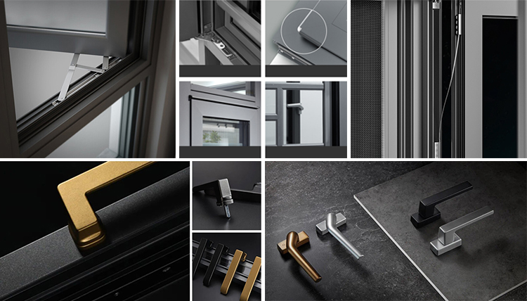 NFRC Tilt and Turn Black Narrow Frame Double Glazed Thermal Break Modern Residential Aluminum Windows House Aluminium Window