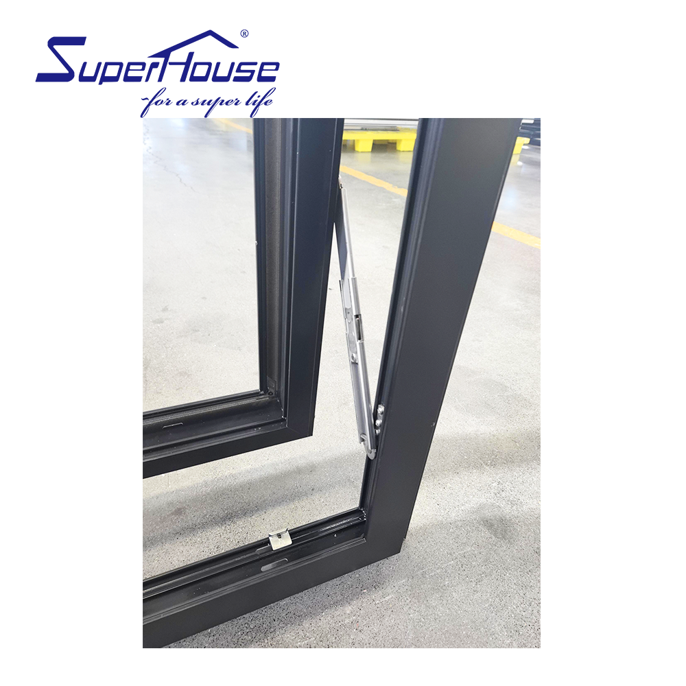 AAMA Certified Aluminum Awning Window Thermal Break LowE Glazing Energy Saving Insulated Soundproof for Bathroom Bedroom
