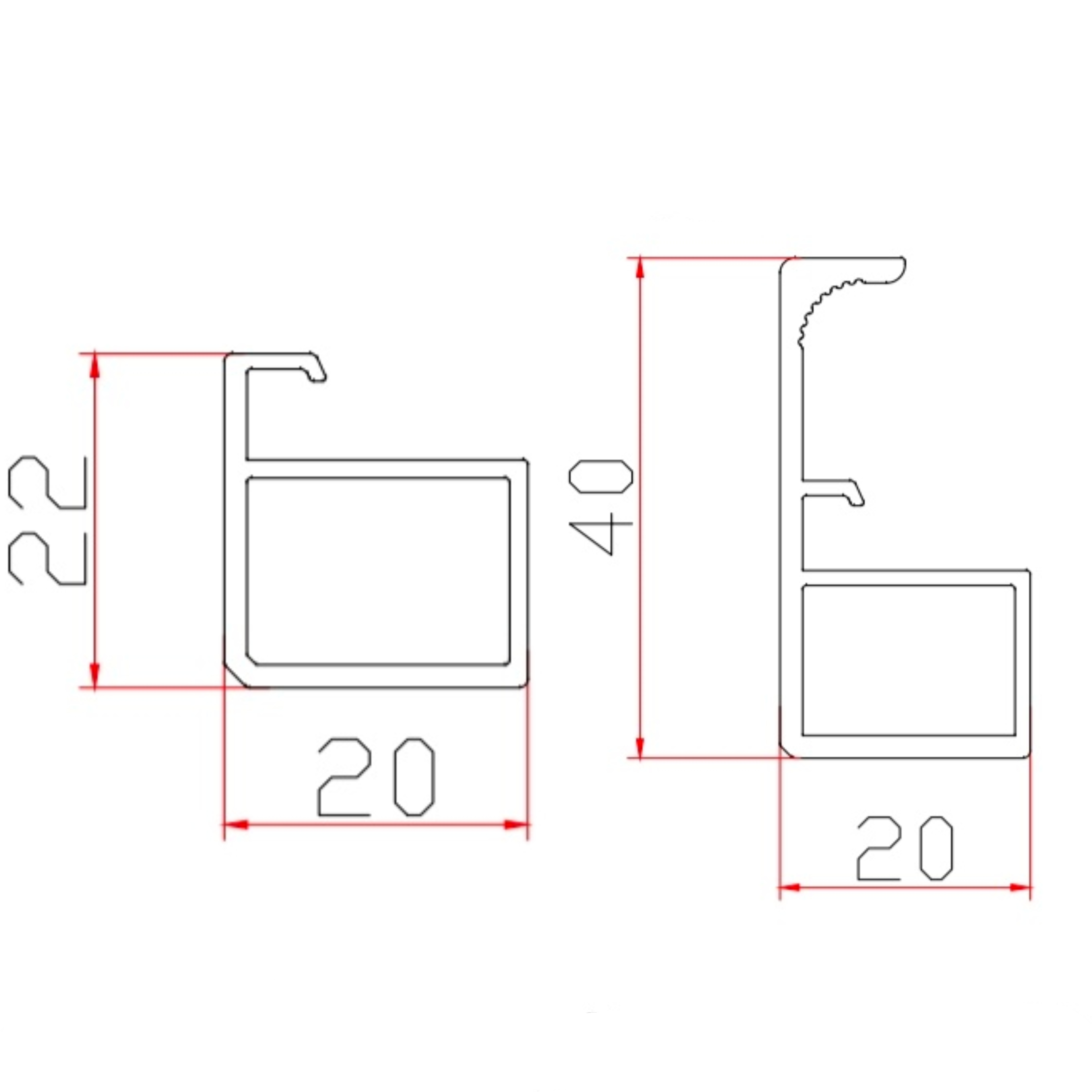 Modern Minimalist Wardrobe Furniture Glass Aluminum Profile Door Frame Wine Door Frame
