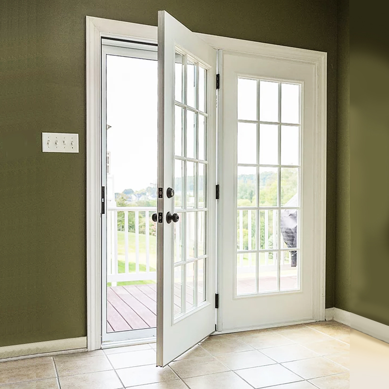 New Mobile Home Double Glazed Soundproof Insulated Glass French Doors and windows