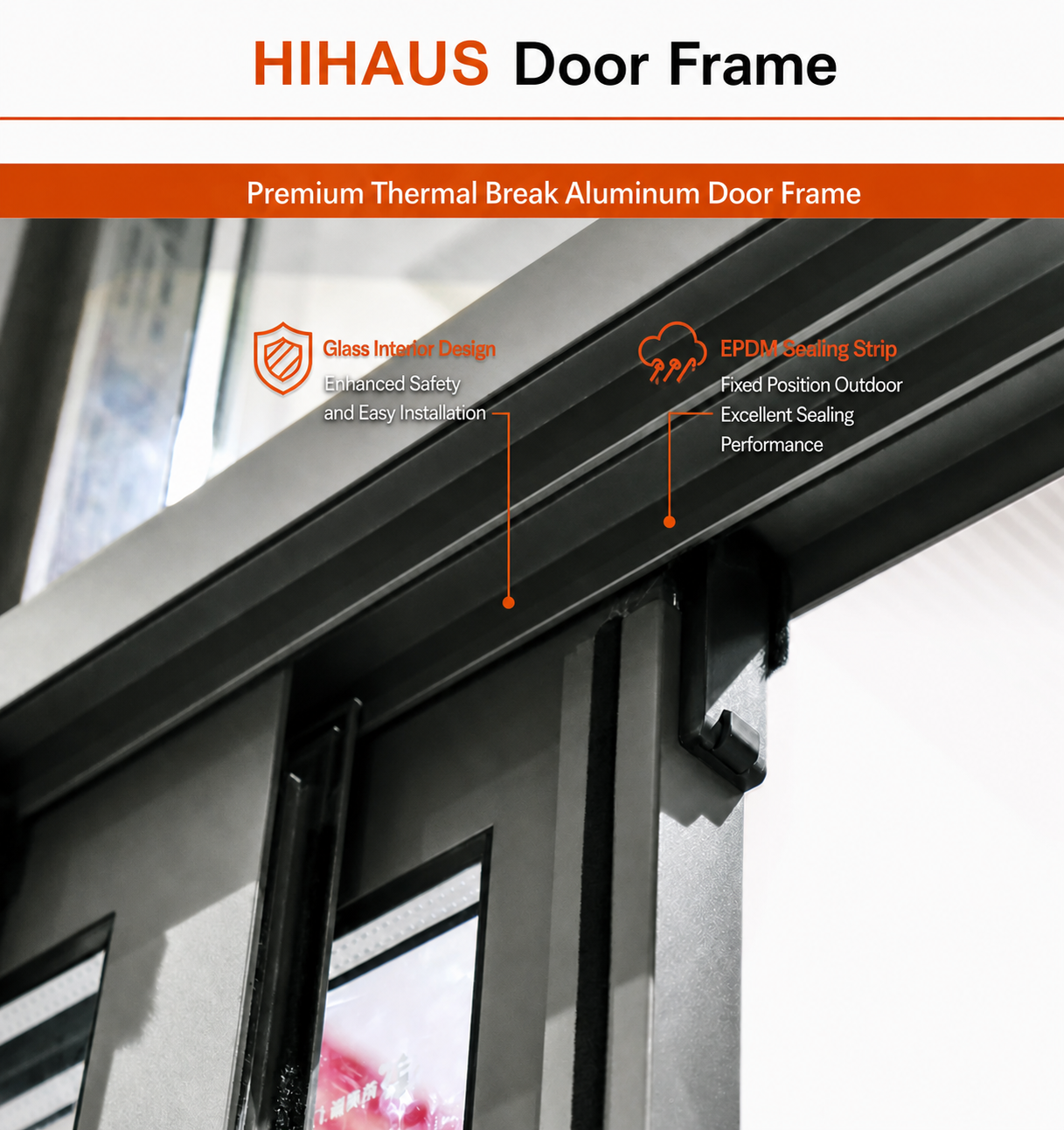 Hihaus Aluminum Sliding Windows for Houses Modern Bedroom Black Sliding Glass Windows with Shutters