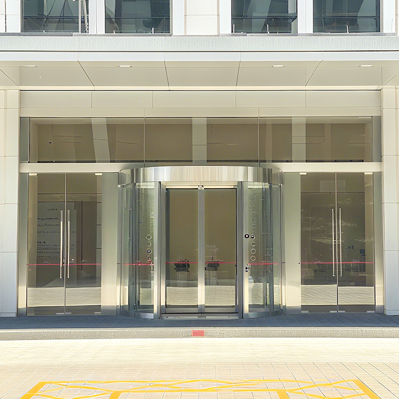 Modern Style Mall Main Entrance Doors Aluminum Revolving Doors
