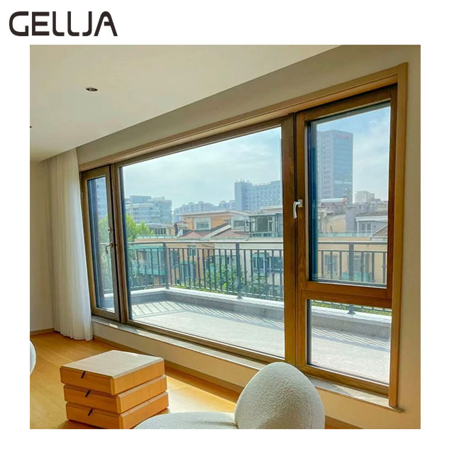 Modern Custom Hurricane-Proof Double Glazed Horizontal Sliding Doors and Windows with Roller Blind for Villas Aluminum Alloy