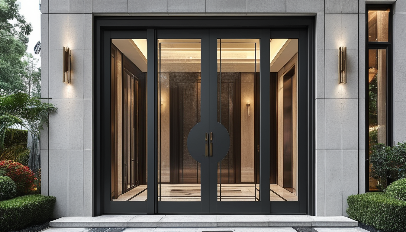 Thermal insulated aluminum door for high-end homes