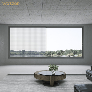 Wazzor Customized Residential Double Tempered Glass Sliding Windows
