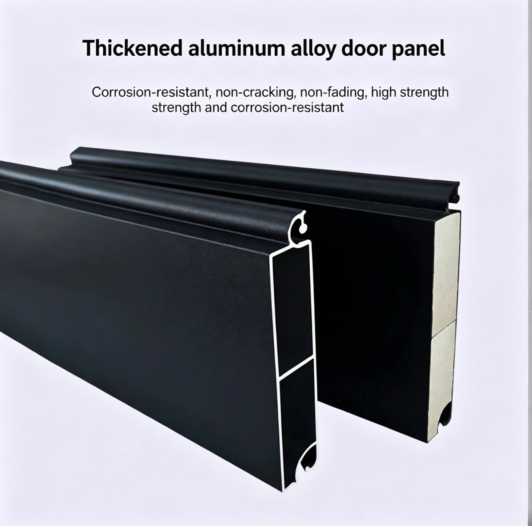 Aluminum Alloy Automatic 10x7 Roll up Insulated Anti-Theft Garage Tambour Door Kit for Outdoor Use