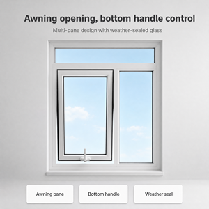 Thermal-Break Aluminum Triple Insulated Hopper Window