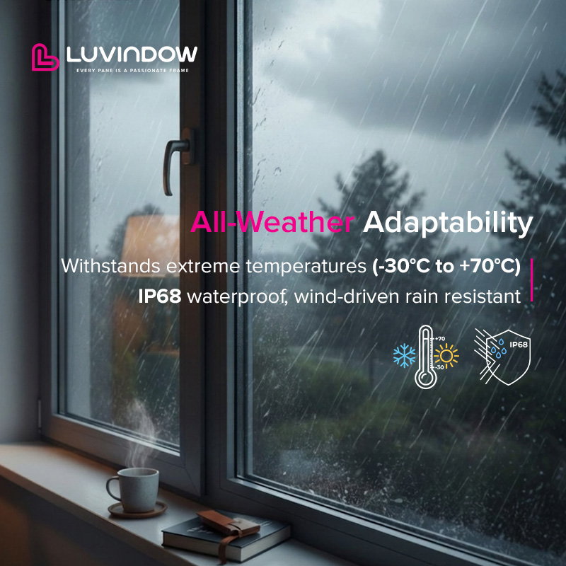 Aluminium Windows Tilt Turn Fly Screen Energy Efficient Triple Pane USA Double Glass Factory Home Window