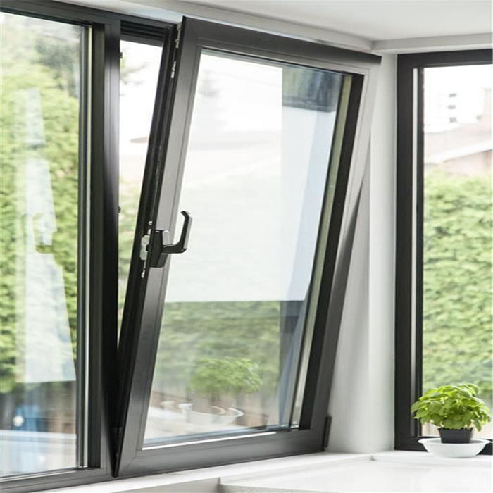 Waterproof Thermal Break Double Glazed Aluminum Casement Windows With Screen For House And Villa