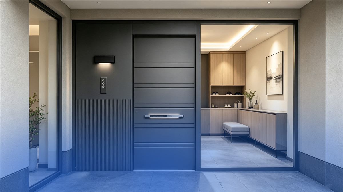 Modern aluminum alloy entry door for villas in India