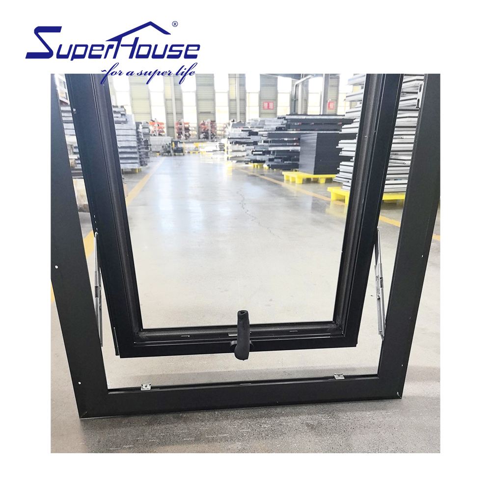 AAMA Certified Aluminum Awning Window Thermal Break LowE Glazing Energy Saving Insulated Soundproof for Bathroom Bedroom