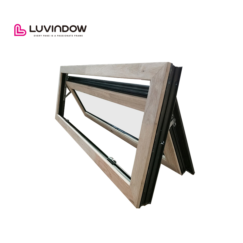 Luvindow As 2047 Customized Folding Glass Thermal Break Aluminum Awning Window for Residential Homes