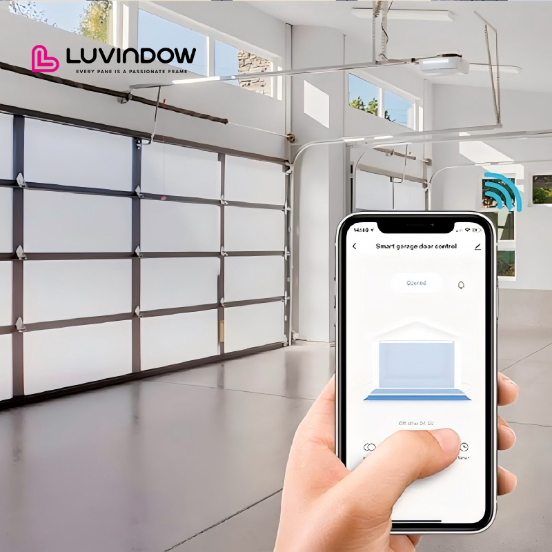 High Quality Modern Light Luxury Garage Door Sectional Aluminum Alloy for Villas