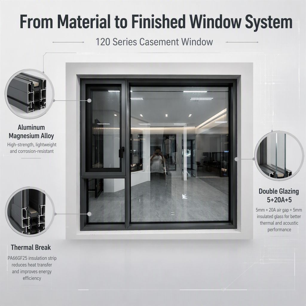 Production Workflow - 120 Series Casement Window