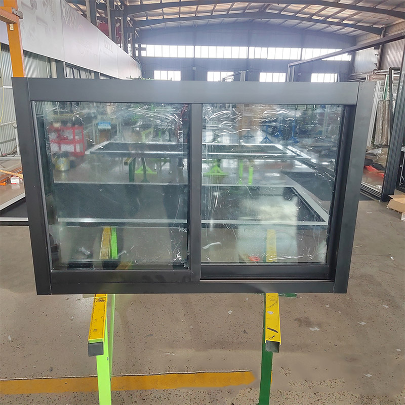 CHANGYI Champagne Color Aluminium Sliding Glass Window Kitchen Folding Balcony Window Frame