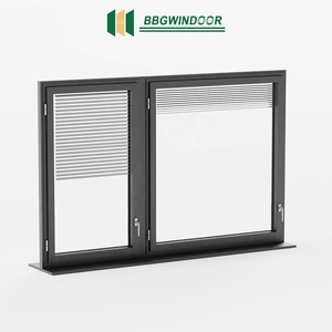 Lukliving Aluminium Casement Windows with Built-in Blinds