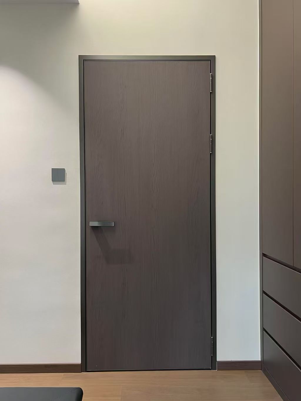Simple Indoor Ecological Aluminum Honeycomb Wooden Frameless Door Indoor Painting Invisible Hidden Door