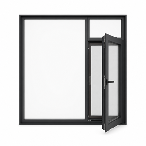 Replacement Modern Aluminum Bay Windows with Three Layer Glass and Stainless Steel Insect Screen for Villas and Kitchen