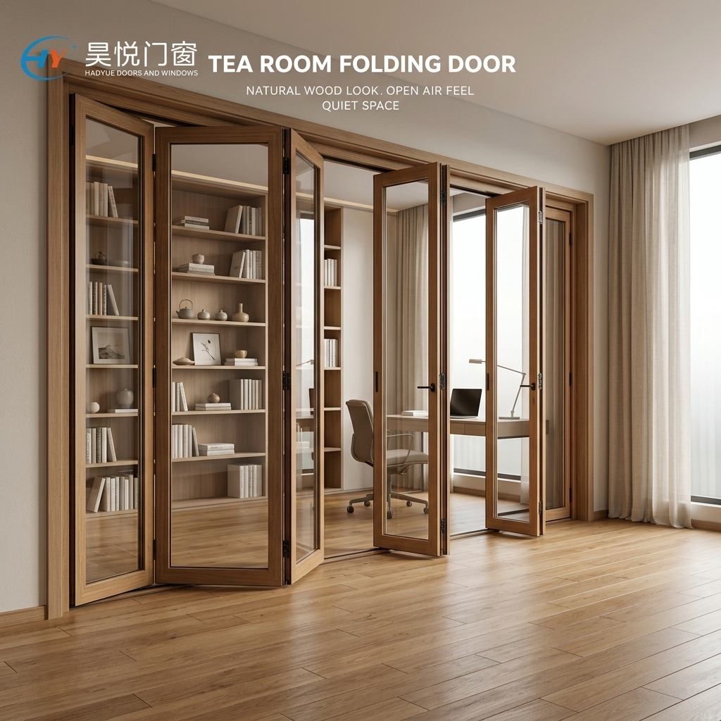 Aluminum Concertina Door Glass Bifold Door Exterior Folding Sliding System aluminum folding door wholesale price