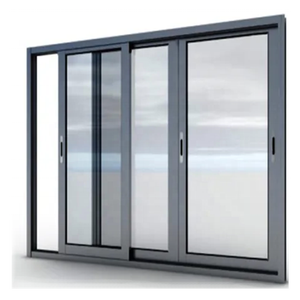Soundproof Large Wood Philippines Frame Sliding Aluminum Glass Window