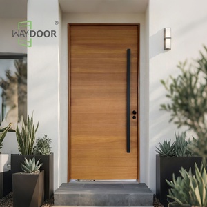 Custom Flush Oversized Front Entry Doors Solid Wood Pivot