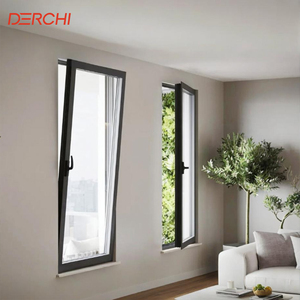 Hurricane Impact Windows Thermal Break Aluminum Casement Window Double Glazed Aluminum Tilt and Turn Windows