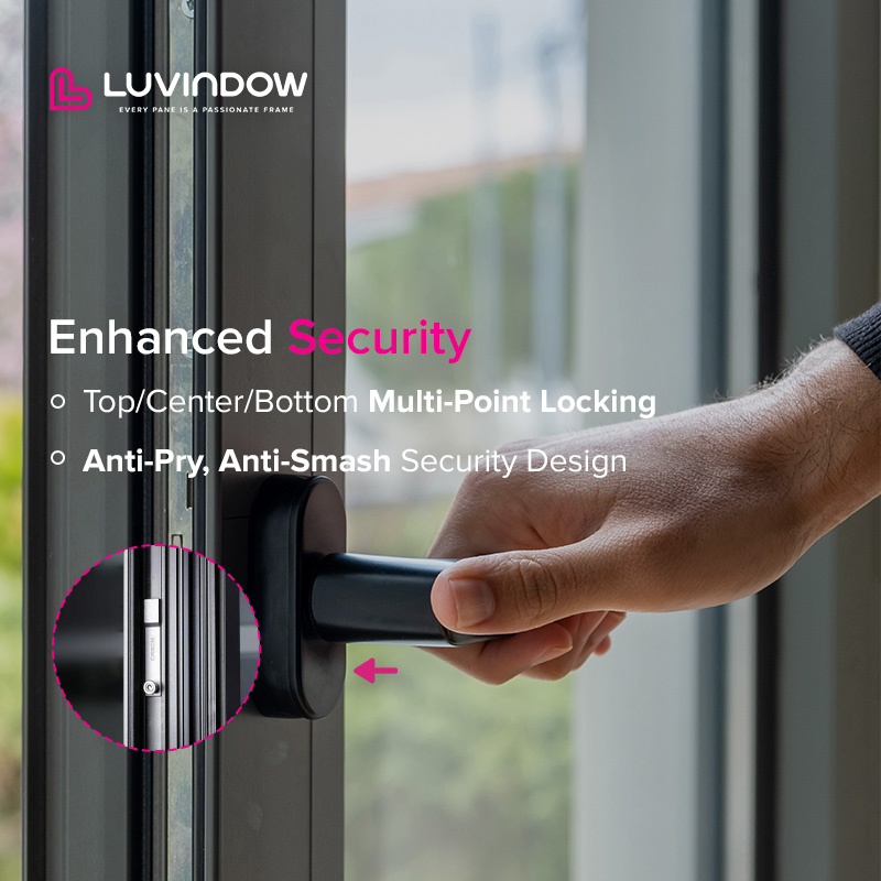 Aluminium Windows Tilt Turn Fly Screen Energy Efficient Triple Pane USA Double Glass Factory Home Window