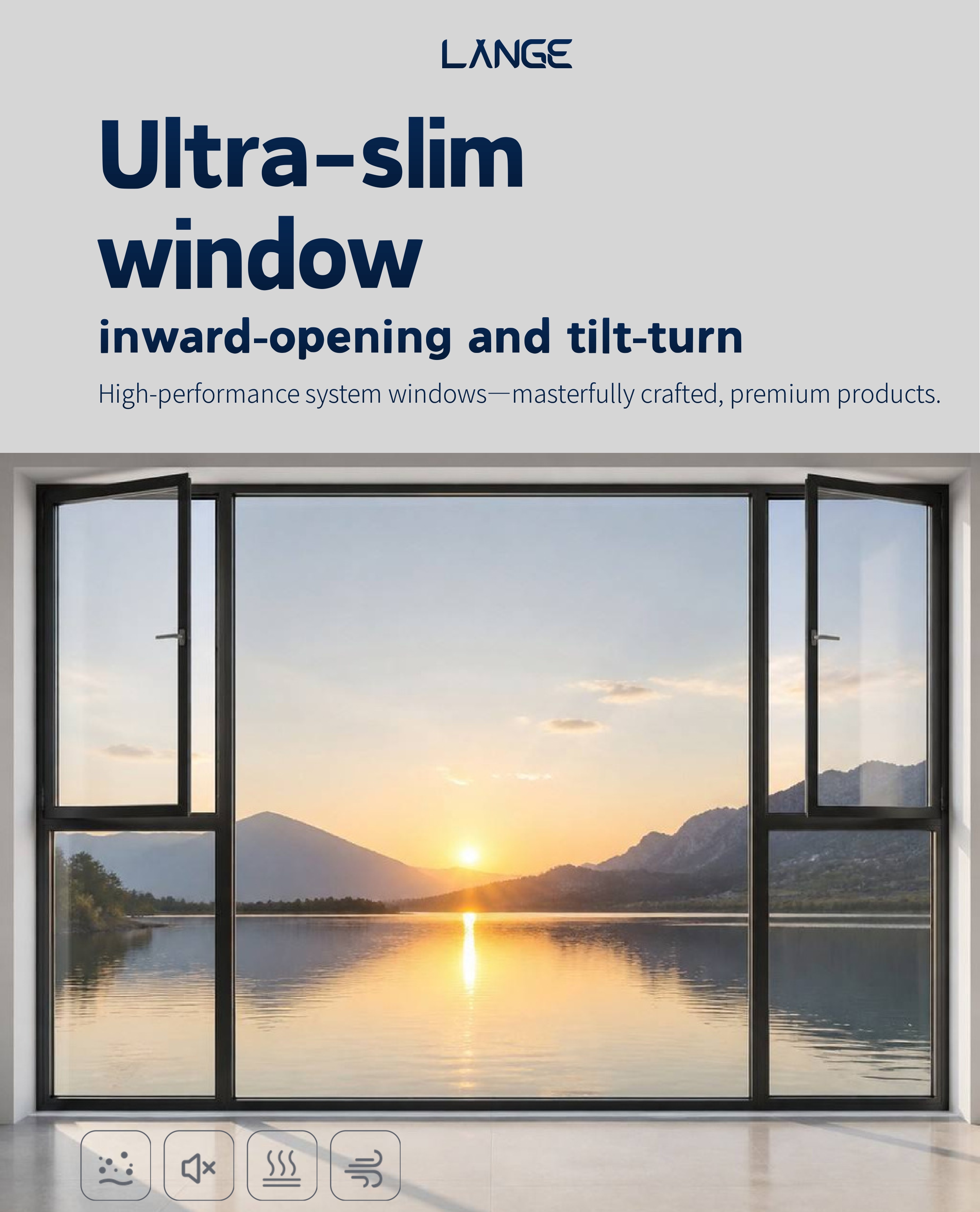 Minimalist Narrow Frame Window Overview
