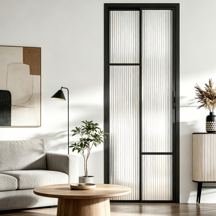 Customizable Aluminum PD Door Smooth Sliding Swing Door with Tempered Glass for Home Bathroom
