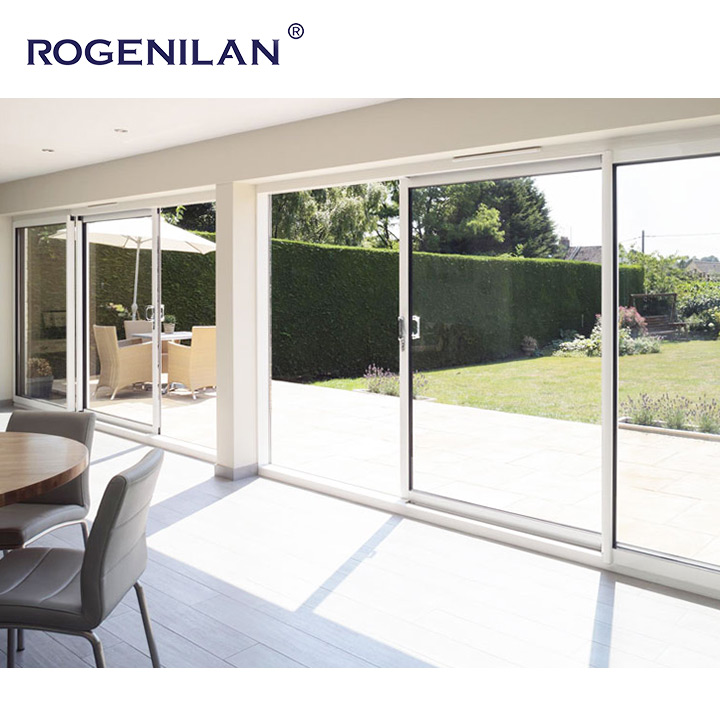 ROGENILAN Aluminum Latest Luxury Patio Double Glazed Heavy Duty Lift and Sliding Door for Home