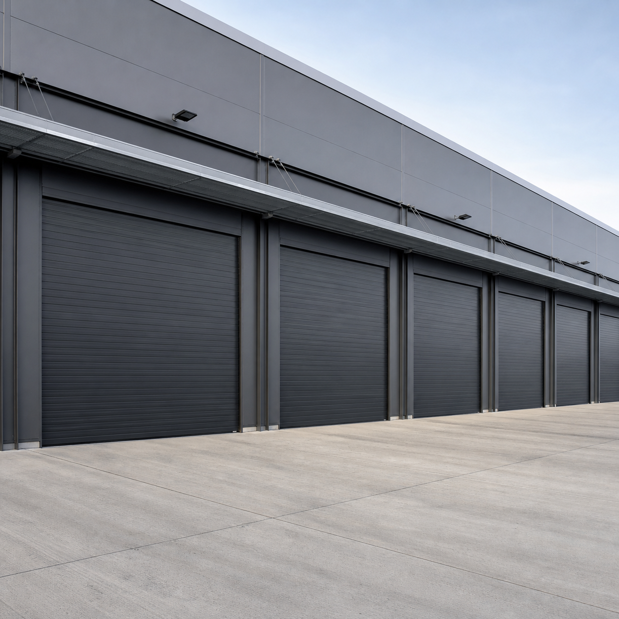 Insulated Industrial Anti-Theft Sectional Garage Door For Outdoor Use