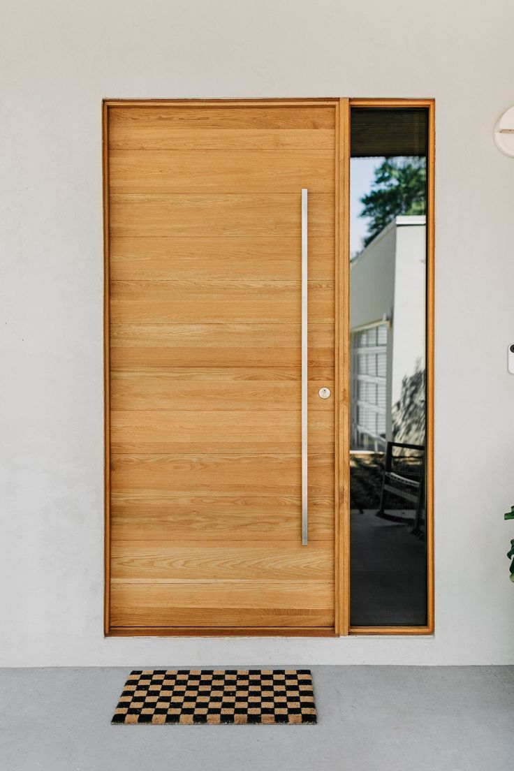 CBMmart Villa Exterior Wood Main Door Customized White Oak Solid Wood Front Entry Doors For Homes